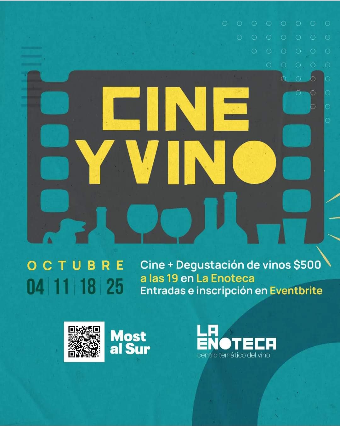 Mendoza: Ciclo «Cine y Vino” en La Enoteca🎥🍷